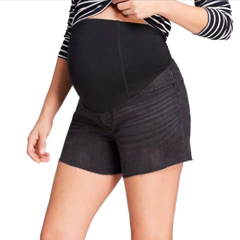 Women's Black Denim Shorts